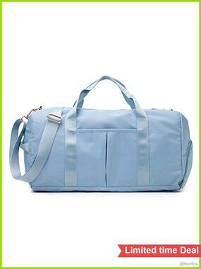 Gym Duffel Bag with Wet Pocket & Shoe Compartment Waterproof Sports Travel Bag